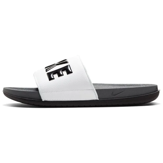 Nike Offcourt Slide Gris Foncé Blanc Chaussures de Sport pour Homme Noir BQ4639-001