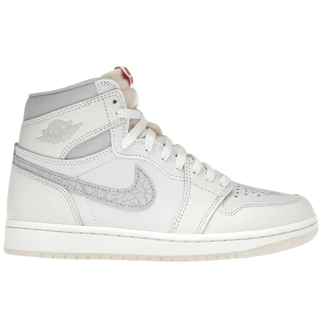 Air Jordan 1 High Retro OG Voile Imprimé Éléphant Chaussures Homme Rouge Université-Rouge Ivoire Pâle IH4363-100